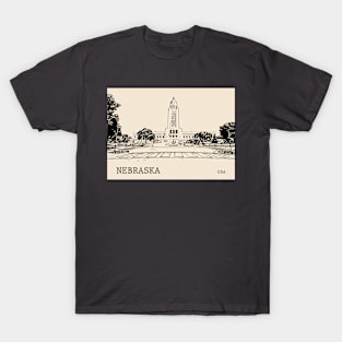 Nebraska State USA T-Shirt